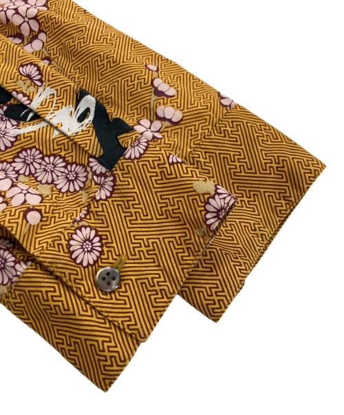 GAULTIER HOMME objet（ゴルチエオムオブジェ）GAULTIER HOMME objet (ゴルチエオムオブジェット) 柄シャツ ブラウン サイズ:46の古着・服飾アイテム