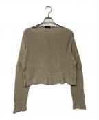SINMEシンメ）の古着「ローゲージリネンニット」｜ベージュ