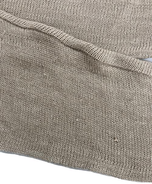SINME（シンメ）SINME (シンメ) ローゲージリネンニット ベージュ サイズ:Fの古着・服飾アイテム