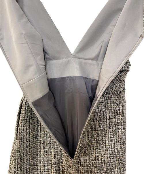 Maglie le cassetto（マーリエ ル カセット）Maglie le cassetto (マーリエ ル カセット) ファンシーツイードジャンパースカート グレー サイズ:5の古着・服飾アイテム