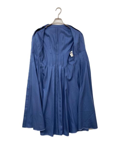 ANAYI（アナイ）ANAYI (アナイ) ウールアムンゼンポケットフレアワンピース ブルー サイズ:34の古着・服飾アイテム