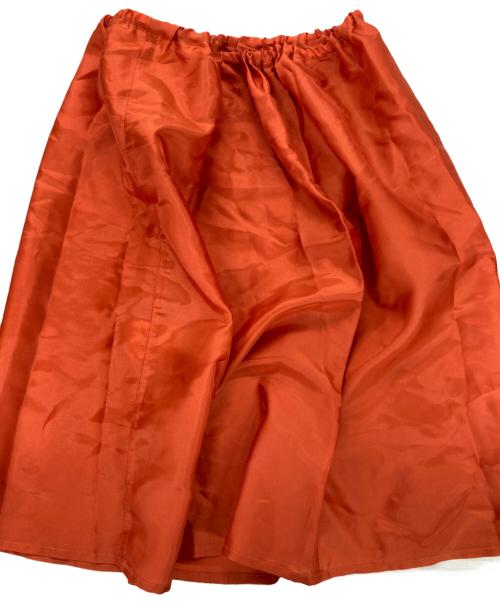 INED（イネド）INED (イネド) Vネック サッカー ワンピース レッド サイズ:7の古着・服飾アイテム