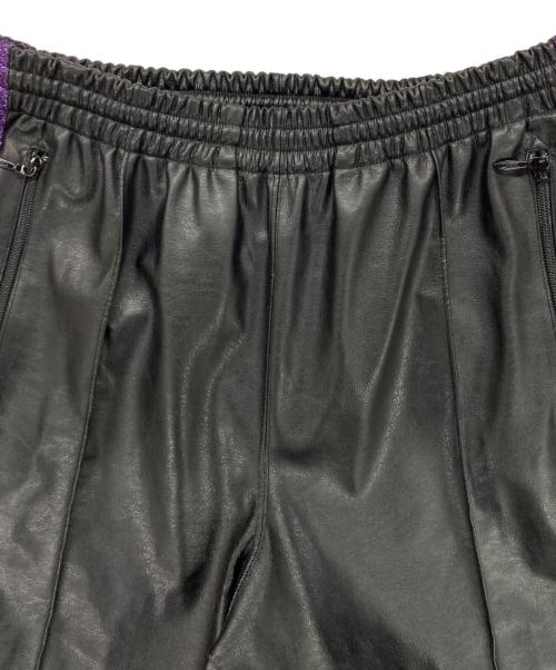 Needles（ニードルズ）Needles (ニードルズ) narrow TRACK PANT Synthetic Leather ブラック サイズ:Mの古着・服飾アイテム