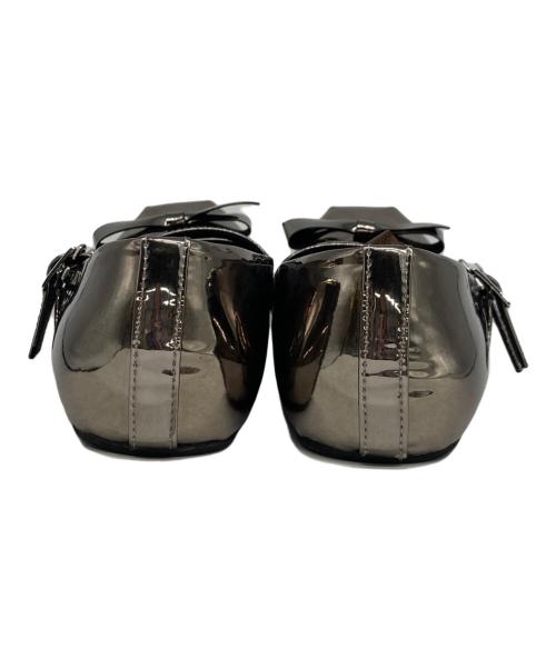 AKIKO AOKI（アキコ アオキ）AKIKO AOKI (アキコ アオキ) giselle flat mirror ブラック サイズ:23の古着・服飾アイテム