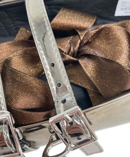 AKIKO AOKI（アキコ アオキ）AKIKO AOKI (アキコ アオキ) giselle flat mirror ブラック サイズ:23の古着・服飾アイテム