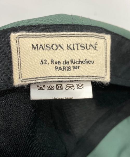 maison kitsune（メゾンキツネ）maison kitsune (メゾンキツネ) キャップ グリーン サイズ:記載なしの古着・服飾アイテム