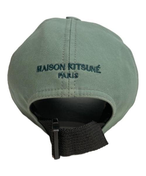 maison kitsune（メゾンキツネ）maison kitsune (メゾンキツネ) キャップ グリーン サイズ:記載なしの古着・服飾アイテム