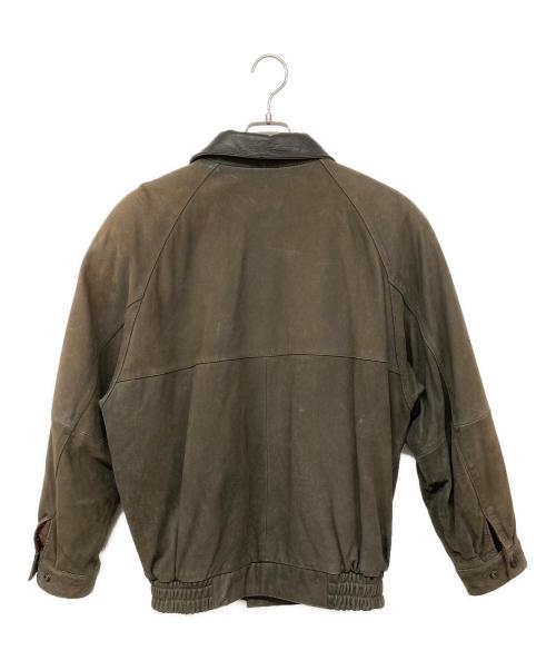 LOLDANTHONY（ロードアンソニー）LOLDANTHONY (ロードアンソニー) LOLDANTHONY　レザージャケット　切替　牛革 ブラウン サイズ:Lの古着・服飾アイテム