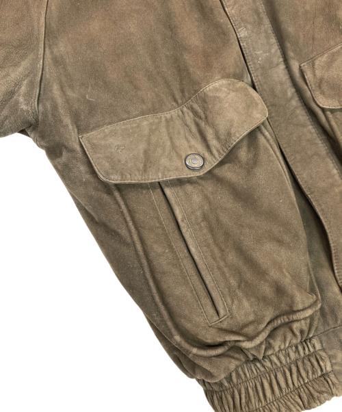 LOLDANTHONY（ロードアンソニー）LOLDANTHONY (ロードアンソニー) LOLDANTHONY　レザージャケット　切替　牛革 ブラウン サイズ:Lの古着・服飾アイテム