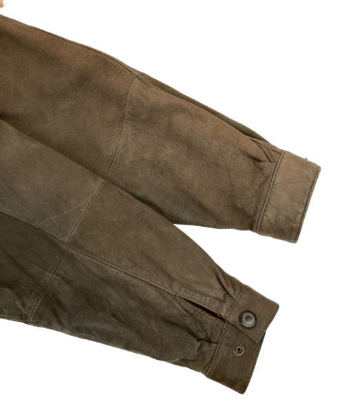 LOLDANTHONY（ロードアンソニー）LOLDANTHONY (ロードアンソニー) LOLDANTHONY　レザージャケット　切替　牛革 ブラウン サイズ:Lの古着・服飾アイテム