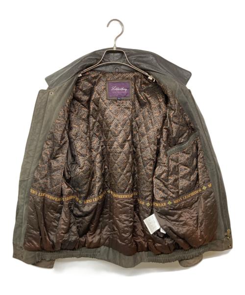 LOLDANTHONY（ロードアンソニー）LOLDANTHONY (ロードアンソニー) LOLDANTHONY　レザージャケット　切替　牛革 ブラウン サイズ:Lの古着・服飾アイテム