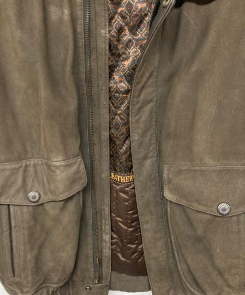 LOLDANTHONY（ロードアンソニー）LOLDANTHONY (ロードアンソニー) LOLDANTHONY　レザージャケット　切替　牛革 ブラウン サイズ:Lの古着・服飾アイテム