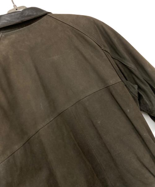 LOLDANTHONY（ロードアンソニー）LOLDANTHONY (ロードアンソニー) LOLDANTHONY　レザージャケット　切替　牛革 ブラウン サイズ:Lの古着・服飾アイテム