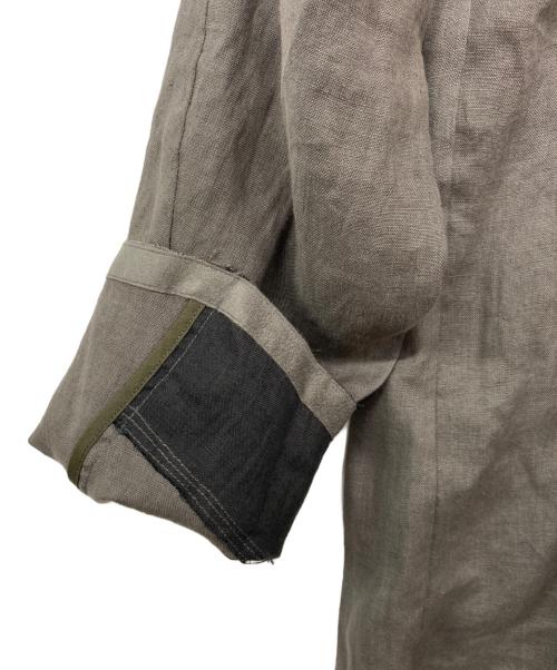 DEVOA（デヴォア）DEVOA (デヴォア) ヘンプシャツ グレー サイズ:3 未使用品の古着・服飾アイテム
