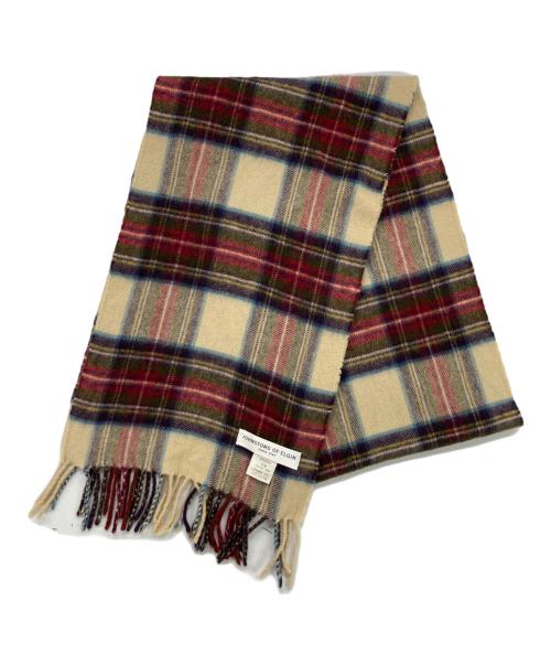 JOHNSTONS OF ELGIN（ジョンストンズオブエルガン）JOHNSTONS OF ELGIN (ジョンストンズオブエルガン) カシミヤマフラー ベージュの古着・服飾アイテム
