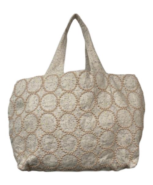 mina perhonen（ミナ ペルホネン）mina perhonen (ミナ ペルホネン) パニーニバッグ ベージュ 未使用品の古着・服飾アイテム