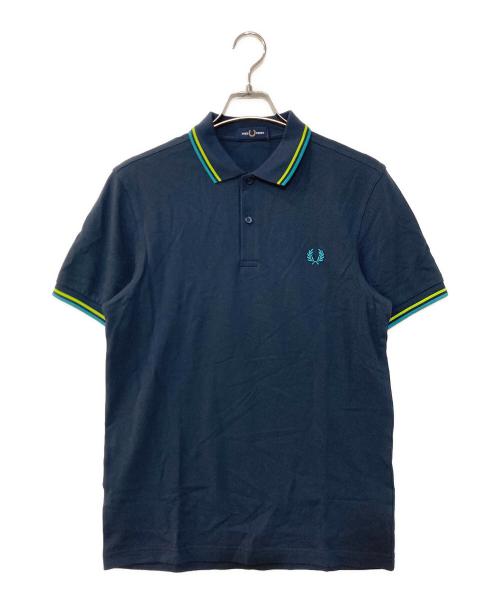 FRED PERRY（フレッドペリー）FRED PERRY (フレッドペリー) Twin Tipped Fred Perry Shirt ポロシャツ ネイビー サイズ:Mの古着・服飾アイテム