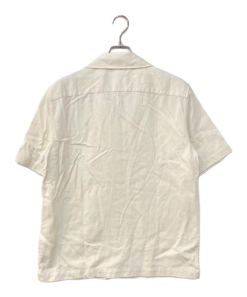 FRED PERRY（フレッドペリー）FRED PERRY (フレッドペリー) PIQUE TEXTURE REVERE COLLAR SHIRT ピケ テクスチャー リビア カラー シャツ ホワイト サイズ:Mの古着・服飾アイテム