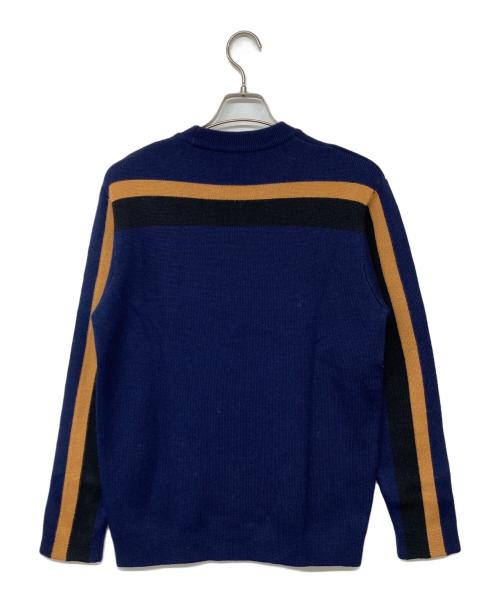 FRED PERRY（フレッドペリー）FRED PERRY (フレッドペリー) RAF SIMONS (ラフシモンズ) クルーネックニット ネイビー サイズ:38の古着・服飾アイテム