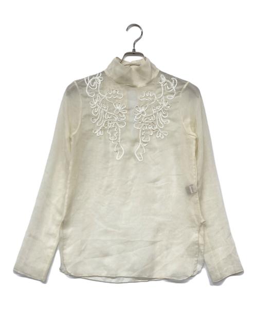 TODAYFUL（トゥデイフル）TODAYFUL (トゥデイフル) Sheer Embroidery Blouse アイボリー サイズ:FREEの古着・服飾アイテム