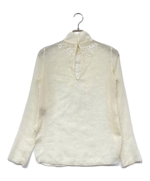 TODAYFUL（トゥデイフル）TODAYFUL (トゥデイフル) Sheer Embroidery Blouse アイボリー サイズ:FREEの古着・服飾アイテム