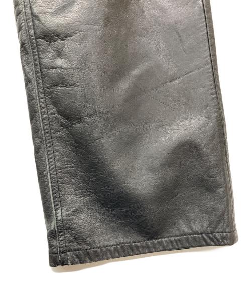 OLD GAP（オールドギャップ）OLD GAP (オールドギャップ) STRAIGHT FIT レザーパンツ ブラック サイズ:W30の古着・服飾アイテム