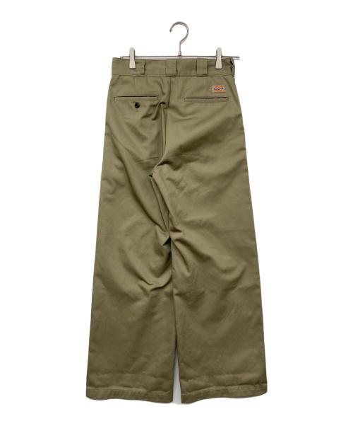 Dickies（ディッキーズ）Dickies (ディッキーズ) ok.soon (オクスン) タックワイドワークパンツ ベージュ サイズ:Sの古着・服飾アイテム