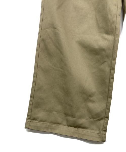 Dickies（ディッキーズ）Dickies (ディッキーズ) ok.soon (オクスン) タックワイドワークパンツ ベージュ サイズ:Sの古着・服飾アイテム
