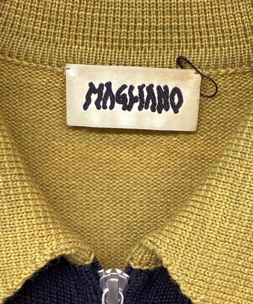 MAGLIANO（マリアーノ）MAGLIANO (マリアーノ) OPTICAL KNITTED SHIRT イエロー サイズ:Mの古着・服飾アイテム