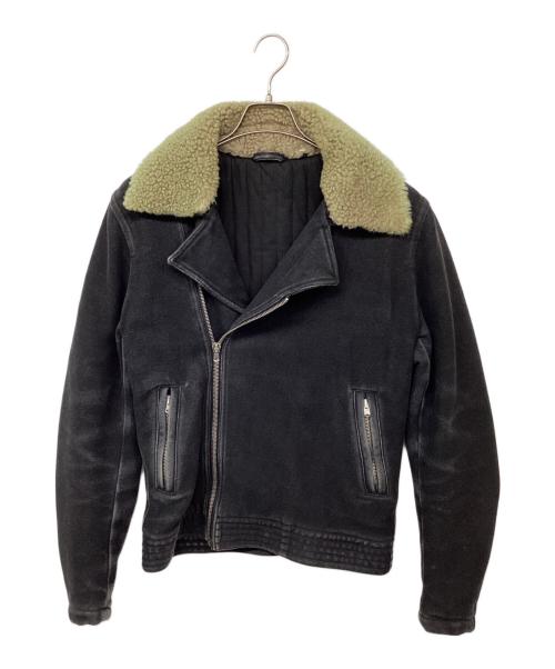Maison Margiela（メゾンマルジェラ）Maison Margiela (メゾンマルジェラ) ダブルライダースジャケット ブラック サイズ:46の古着・服飾アイテム