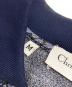 中古・古着 Christian Dior (クリスチャン ディオール) コットンニット 総柄 ポロシャツ ネイビー サイズ:M：6000円