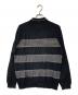 SUPREME (シュプリーム) Knit Stripe L/S Polo ブラック サイズ:L：10000円
