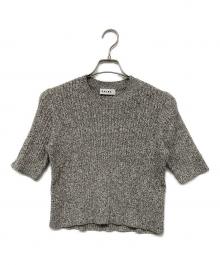 SACRA（サクラ）の古着「コットンリネンメランジリブトップ」｜グレー