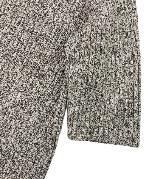 SACRA（サクラ）SACRA (サクラ) コットンリネンメランジリブトップ グレー サイズ:38の古着・服飾アイテム