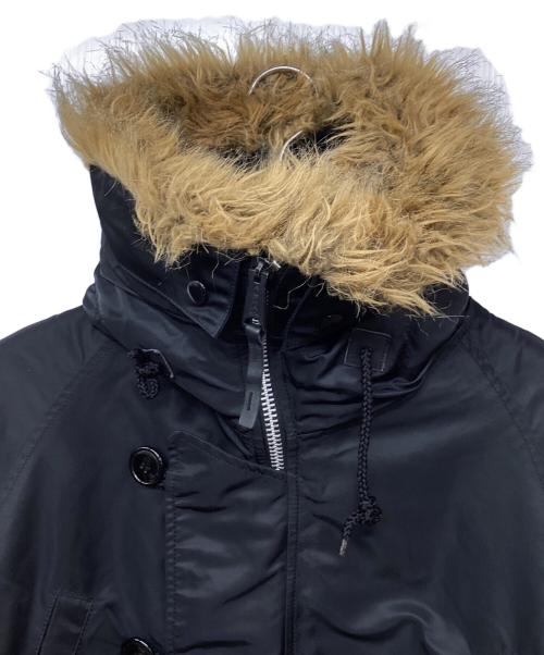 ALPHA（アルファ）ALPHA (アルファ) N-3Bタイプコート ブラック サイズ:MEDIUMの古着・服飾アイテム