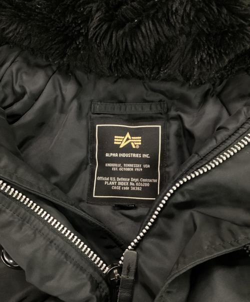 ALPHA（アルファ）ALPHA (アルファ) N-3Bタイプコート ブラック サイズ:MEDIUMの古着・服飾アイテム