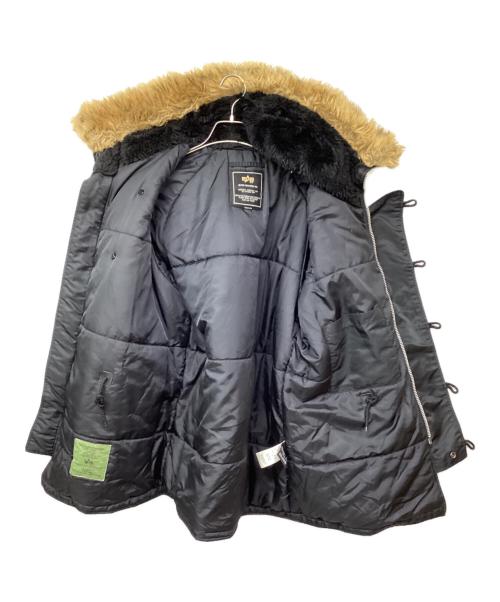 ALPHA（アルファ）ALPHA (アルファ) N-3Bタイプコート ブラック サイズ:MEDIUMの古着・服飾アイテム