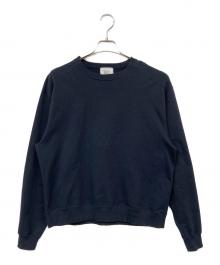 UNITED ARROWS & SONS（ユナイテッドアローズ アンド サンズ）の古着「B/INLAY CREW SWEAT/」｜ネイビー