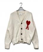 AMI Alexandre Mattiussiアミアレクサンドルマテュッシ）の古着「ロゴカーディガン」｜ホワイト