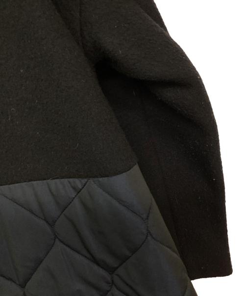 ENFOLD（エンフォルド）ENFOLD (エンフォルド) 圧縮ビーバーキルティングAラインコート ネイビー サイズ:38の古着・服飾アイテム