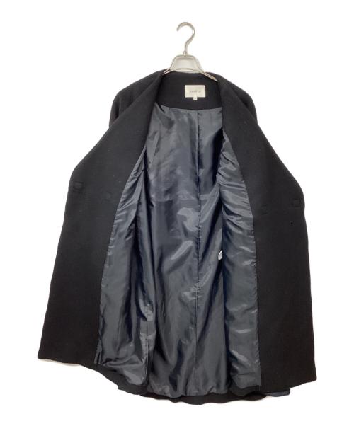 ENFOLD（エンフォルド）ENFOLD (エンフォルド) 圧縮ビーバーキルティングAラインコート ネイビー サイズ:38の古着・服飾アイテム