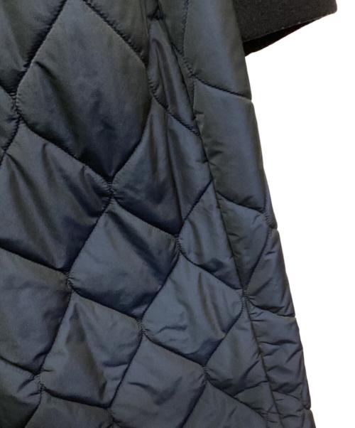 ENFOLD（エンフォルド）ENFOLD (エンフォルド) 圧縮ビーバーキルティングAラインコート ネイビー サイズ:38の古着・服飾アイテム
