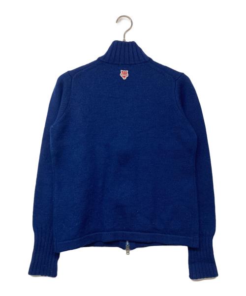 Onitsuka Tiger（オニツカタイガー）Onitsuka Tiger (オニツカタイガー) ダブルジップドライバーズニット ブルー サイズ:Lの古着・服飾アイテム