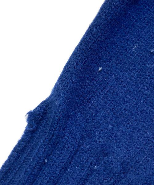 Onitsuka Tiger（オニツカタイガー）Onitsuka Tiger (オニツカタイガー) ダブルジップドライバーズニット ブルー サイズ:Lの古着・服飾アイテム