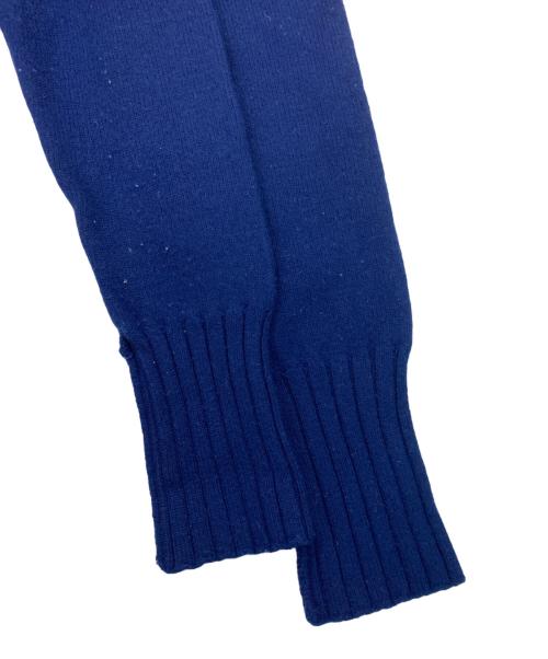 Onitsuka Tiger（オニツカタイガー）Onitsuka Tiger (オニツカタイガー) ダブルジップドライバーズニット ブルー サイズ:Lの古着・服飾アイテム