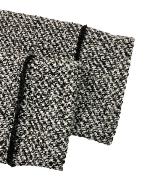 Loungedress（ラウンジドレス）Loungedress (ラウンジドレス) ノーカラーツイードジャケット ブラック サイズ:Fの古着・服飾アイテム