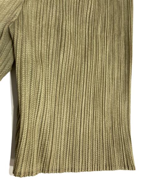 PLEATS PLEASE（プリーツプリーズ）PLEATS PLEASE (プリーツプリーズ) プリーツハーフパンツ グリーン サイズ:3の古着・服飾アイテム