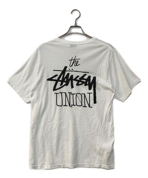 stussy（ステューシー）stussy (ステューシー) The Stussy Union Tee コラボプリントTシャツ 91-21 ホワイト サイズ:Mの古着・服飾アイテム