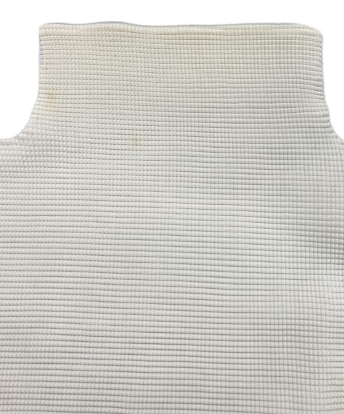 me ISSEY MIYAKE（ミーイッセイ ミヤケ）me ISSEY MIYAKE (ミーイッセイ ミヤケ) STRETCH PLEATS カットソー ホワイト サイズ:FREEの古着・服飾アイテム