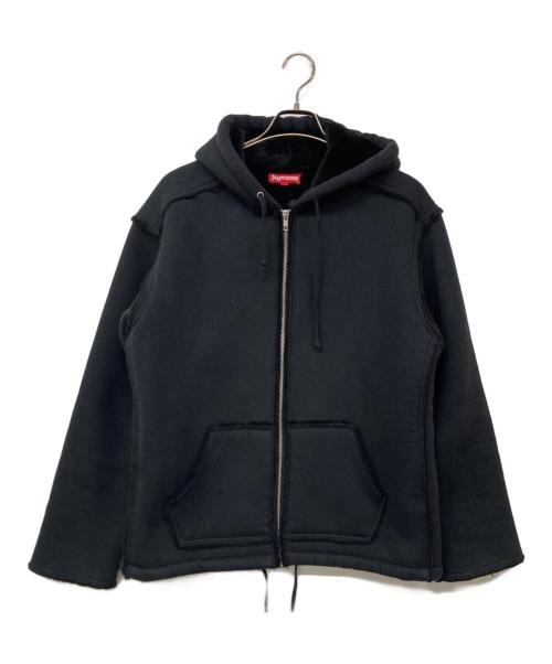 SUPREME（シュプリーム）SUPREME (シュプリーム) faux shearling hooded jacket ブラック サイズ:Mの古着・服飾アイテム